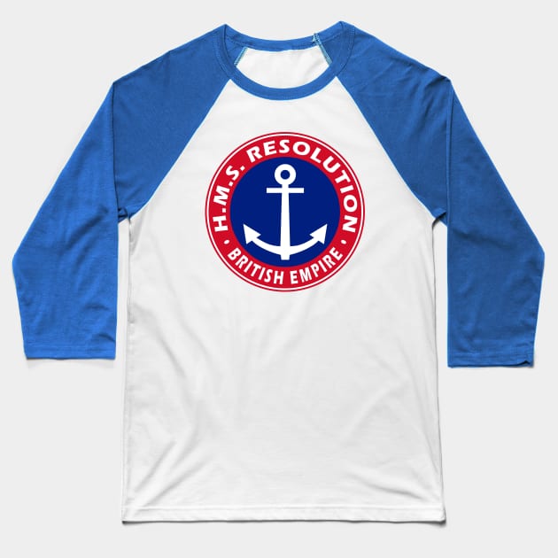 H.M.S. Resolution Baseball T-Shirt by Lyvershop